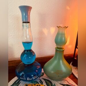 AvonVTG Blue Lotus After Bath Freshner and Rapture Cologne Mist in Glass Bottles